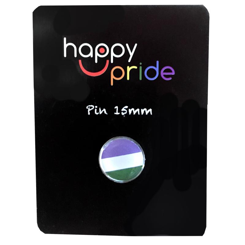 Pins with Gender Fluid flag