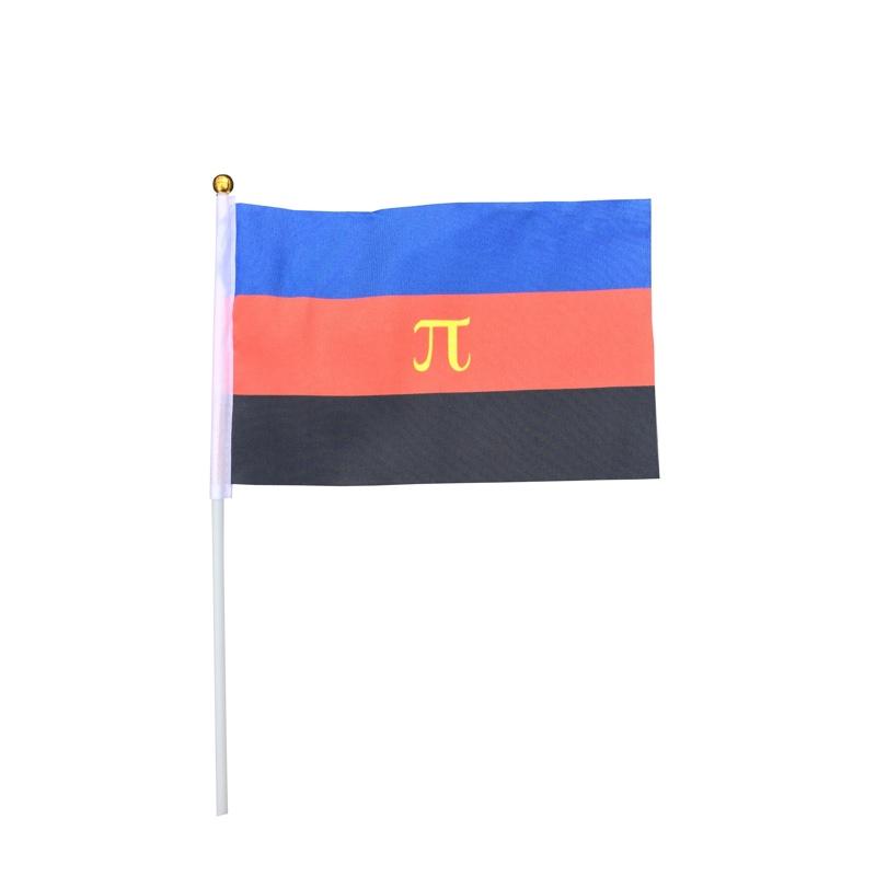 Poly flag on a stick mini