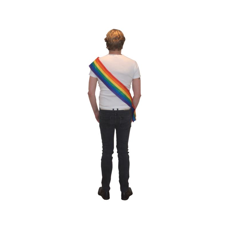 Sash in pride colors 14 cm x 1.8m