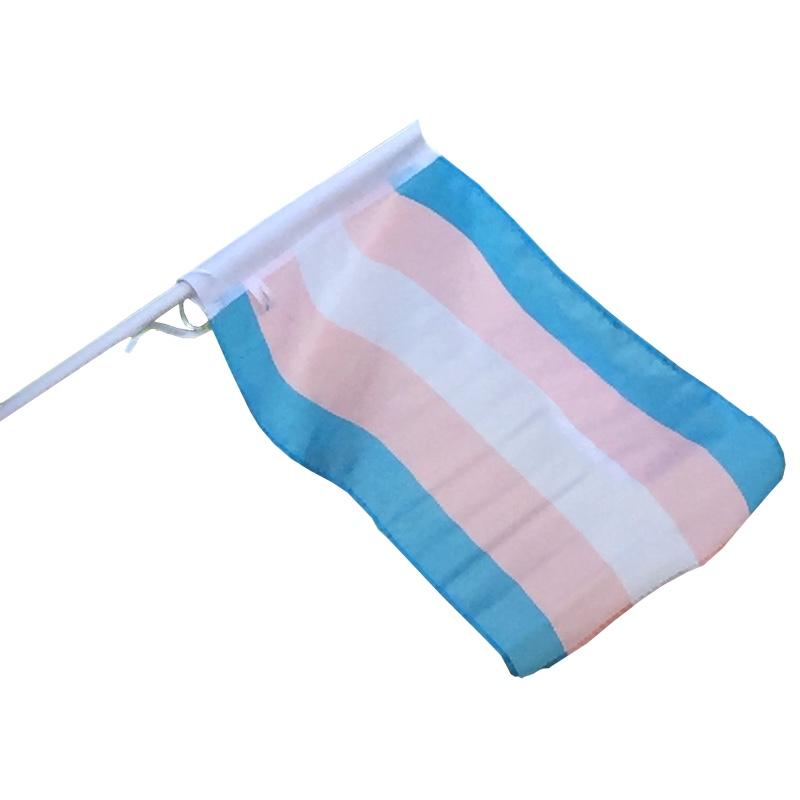 Trans-facade flag - 40x60 cm with 70 cm stick