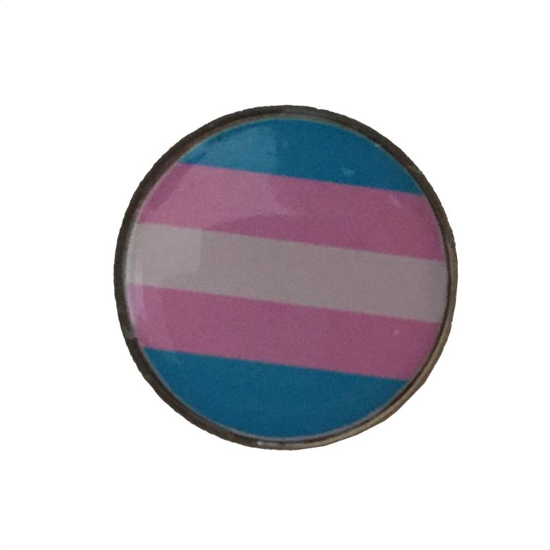 Pins with Transgender flag