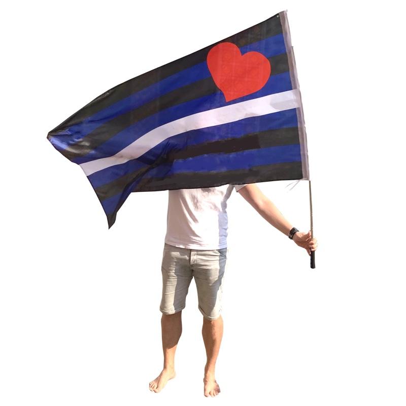 XL Leather deluxe flag