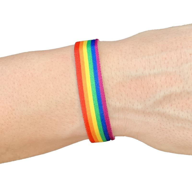 Pride Bracelet in elastic ribbon