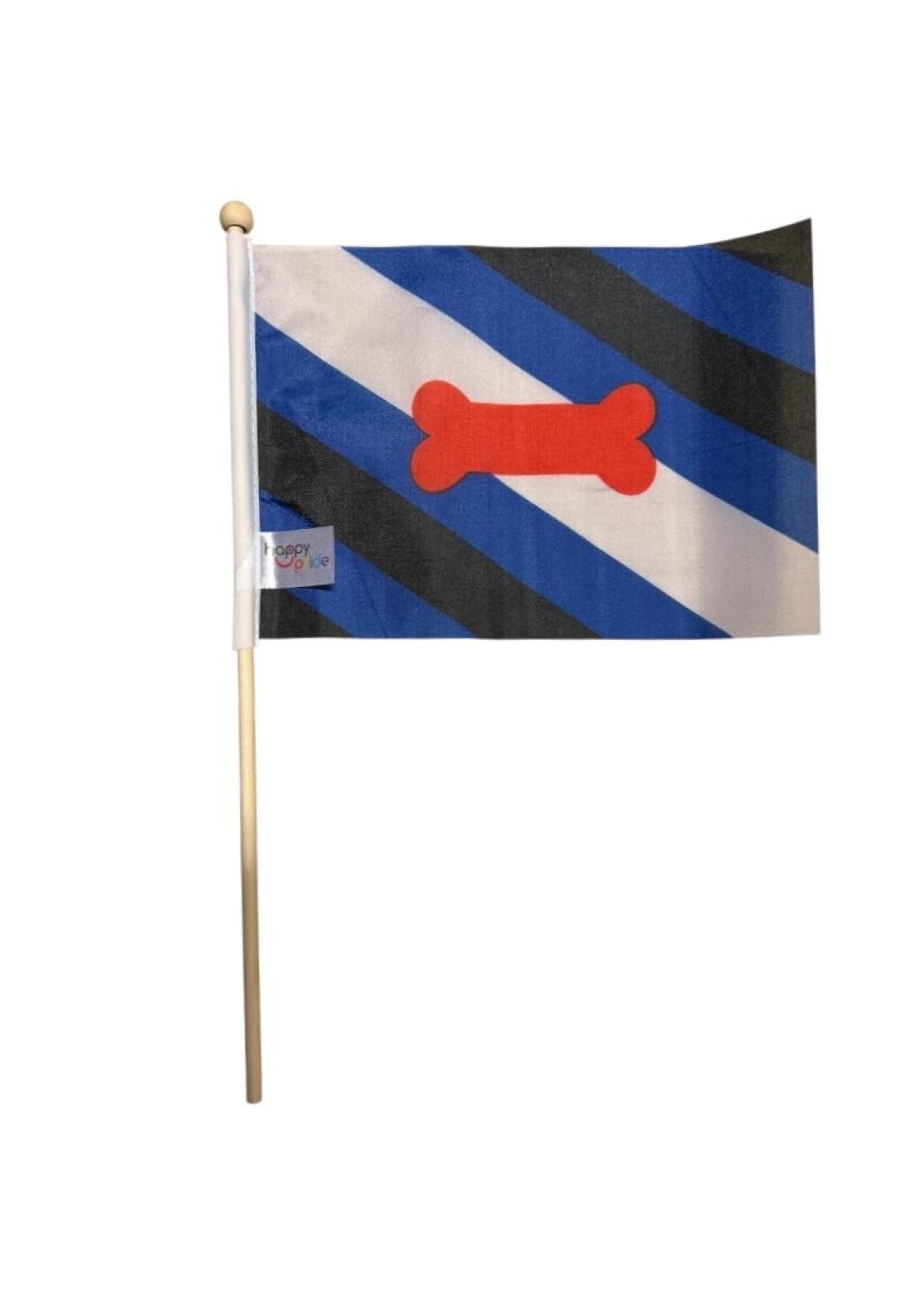 Puppy flag on a wood stick mini