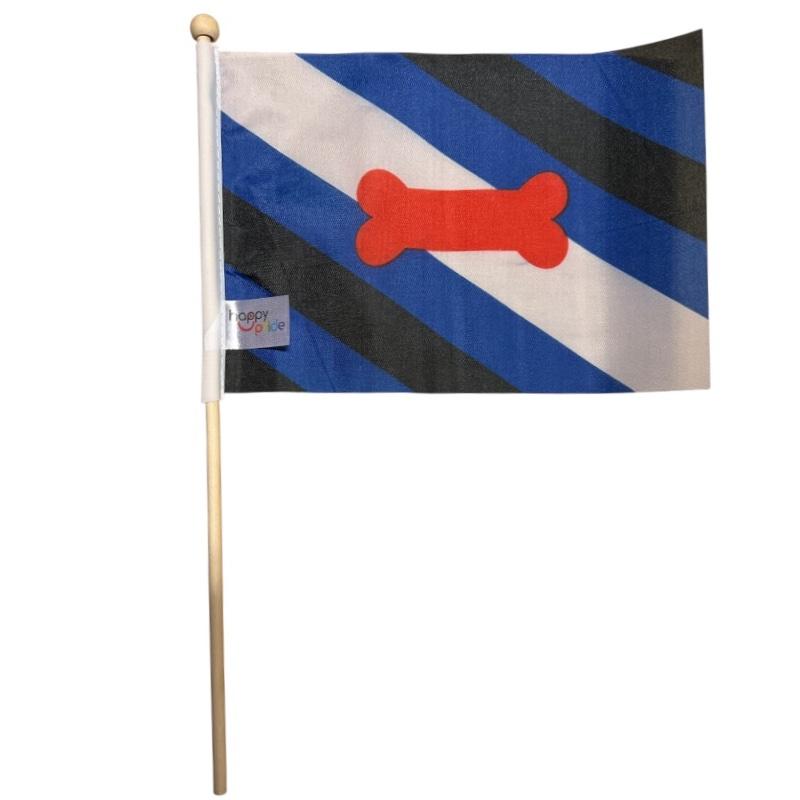 Puppy flag on a wood stick mini