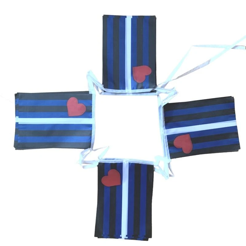 Leather flag bunting - Mini (6,6m)