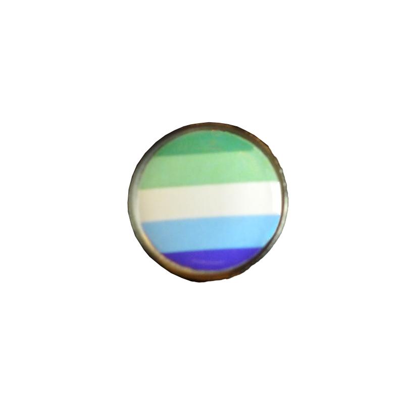 Pins with Gay man flag