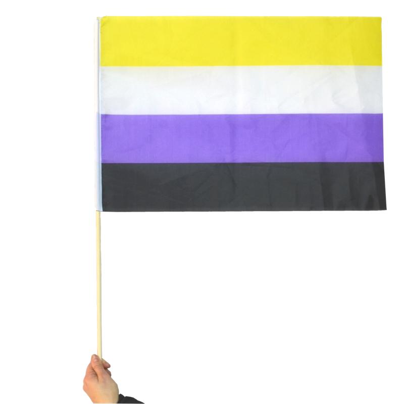 Non-binary hand flag - Medium