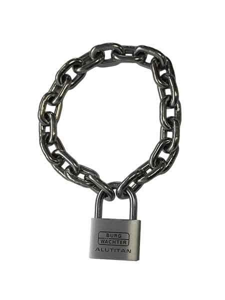 Mister B Stainless Heavy Steel Chain with lock