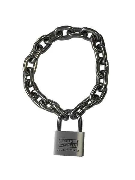 Mister B Stainless Heavy Steel Chain with lock