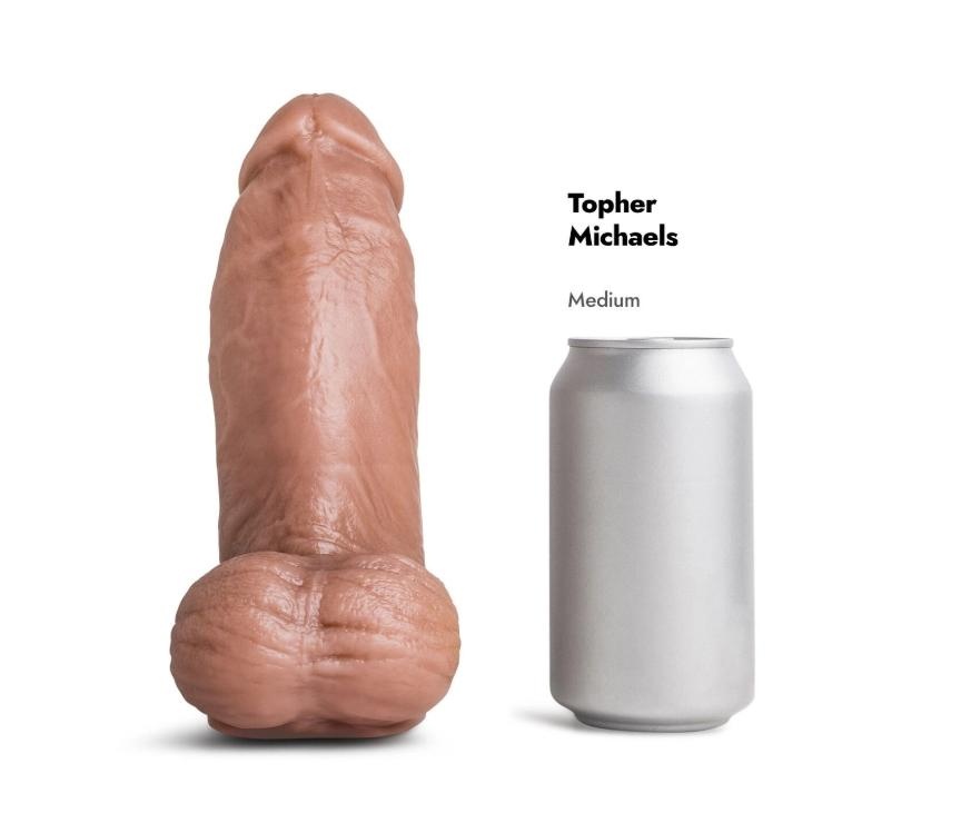 Hankey's Toys Topher Michels Dildo -Tan - Medium
