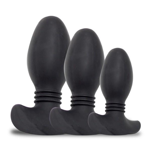 Ribbed Butt Plug 3 Pack: Anal Training Kit